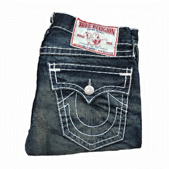 Vintage 2004-2008 True Religion Jeans Size 33 BILLY SUPER T - Picture 1 of 12